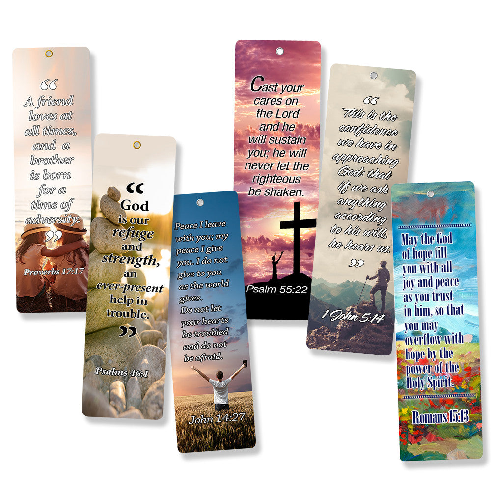 Trusting God And Not Worrying Religious Christian Bookmarks (30-Pack) –  New8Store