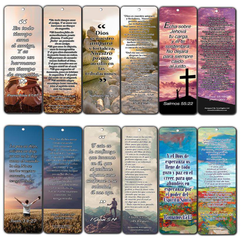 Christian Bookmarks - Spanish Bible Verses Bookmarks