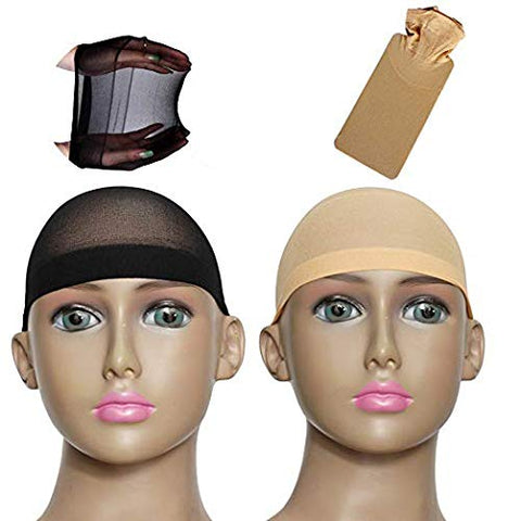 New8Beauty Wig Caps 4-Pack