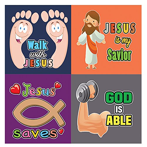 Christian Stickers - Smile, God Loves You - (20 Sheets) - Perfect Give Away For Children Ministries