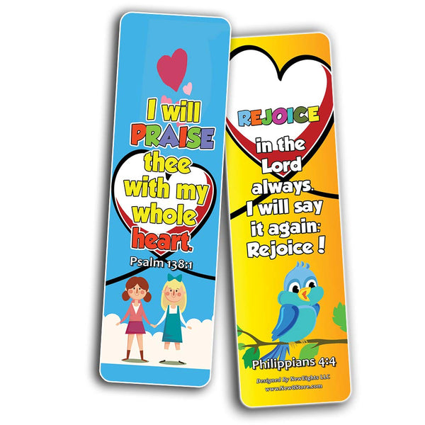 Short Bible Verses for Kids Bookmarks