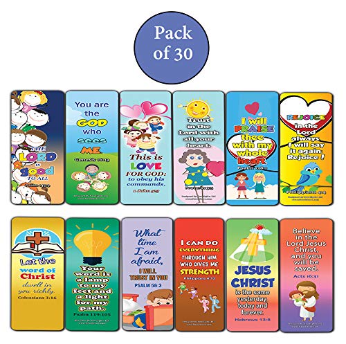 Short Bible Verses for Kids Bookmarks
