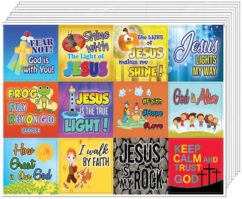 SHINE FOR JESUS STICKERS (10-SHEETS) - Perfect Incentives for Kids To Motivate Them To Perform Well