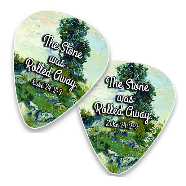 "Guitar Picks with Christian Theme - ""God Is Love"" Messages (12 Pack)"