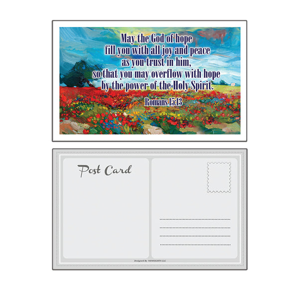 Inspirational Popular Bible Verses Postcards (60-Pack) - Multiple Encouraging Postcards