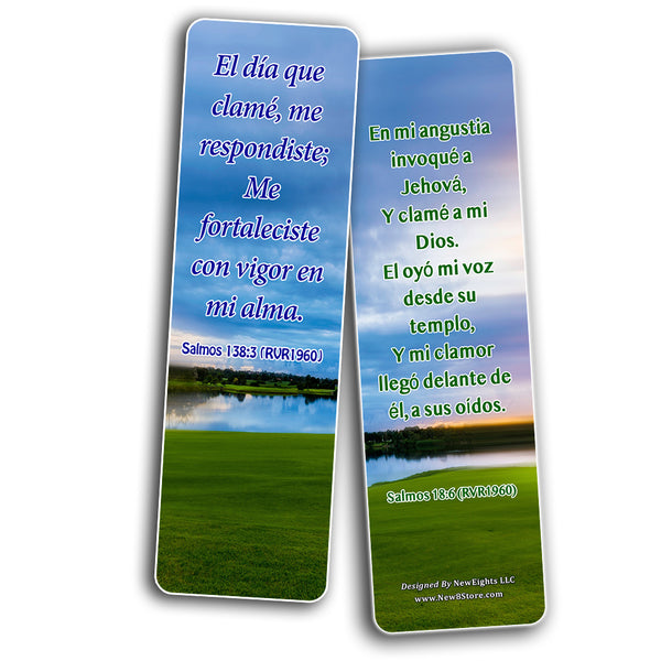 Spanish Inspirational Bible Verses for Cancer Patients Bookmarks (60-Pack)