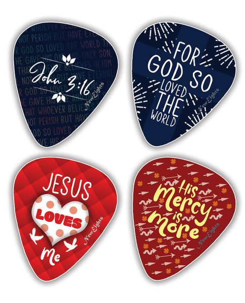 Bible Verse Guitar Picks - Love Like Jesus (12-Pack)