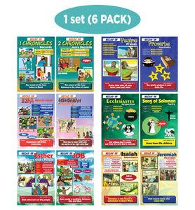 NewEights Old Testament Bible Knowledge for Kids Series 2 Learning Posters (6-Pack)