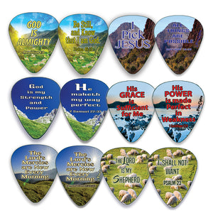 Music Accessories - Christian Sayings Guitar Picks Adults