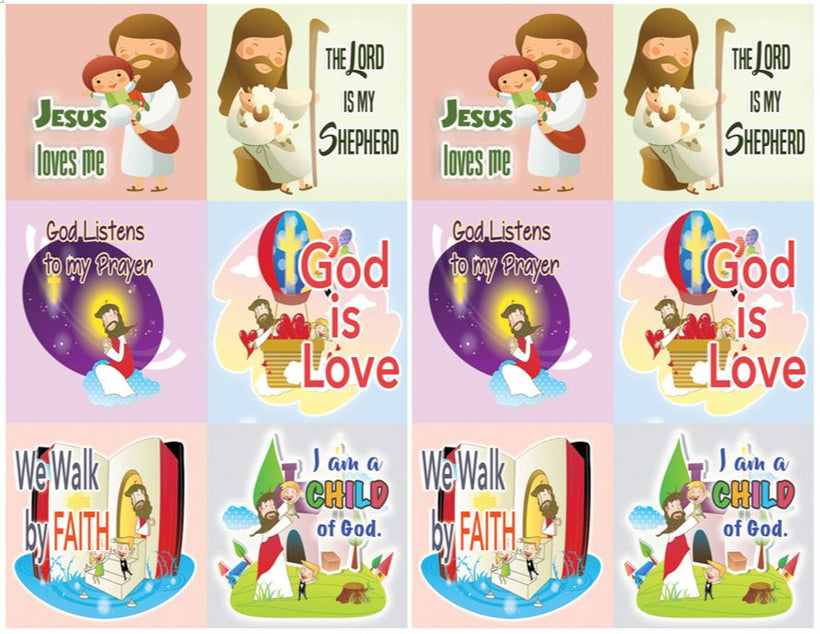 Christian Knowledge Stickers - Children Rewards Stickers