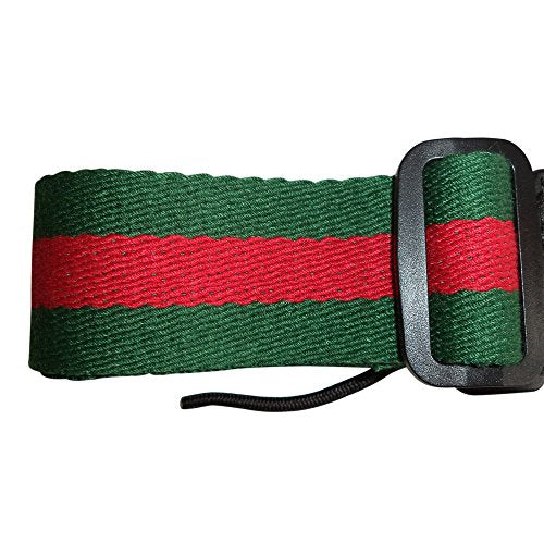Ukulele Uke Strap Pure Cotton Green Colorful Strap with Leather End - FREE Uke Strap Button and eBook - Length: 49in - Best Uke Accessories