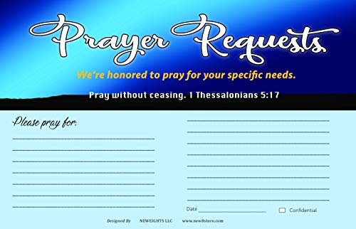 Church Visitor Card and Prayer Request Card Set A