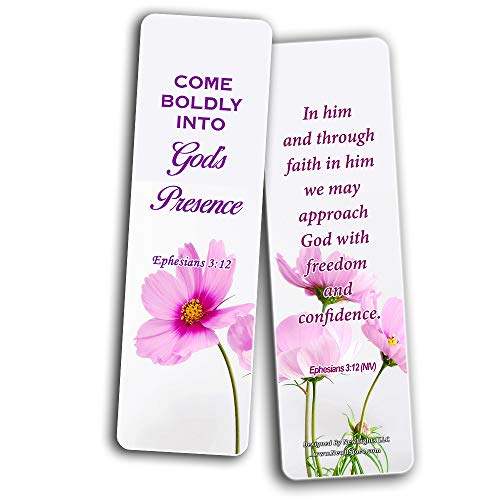 Memory Verse About Confidence In Christ Bookmarks (60-Pack) - Perfect Giveaway for Ministries
