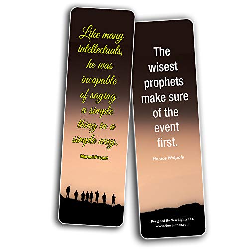 Inspirational Quotes Bookmarks Cards Series 4 (12-Pack)