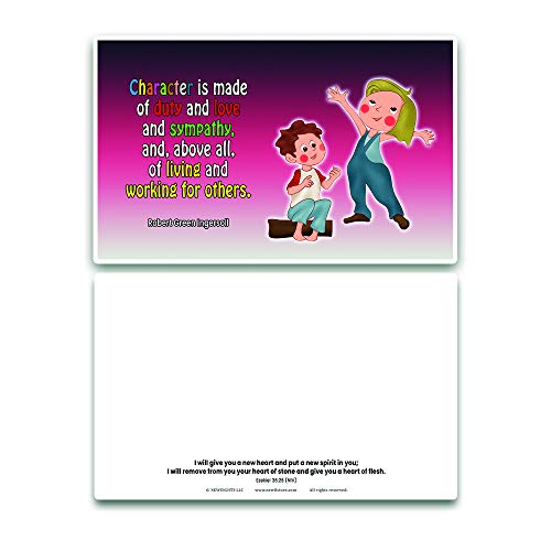 Christian Learning Quotes: Developing Character Postcards (12-Pack)