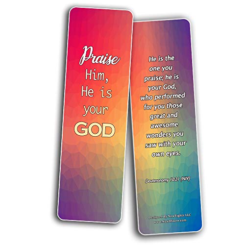 Scriptures Cards - Powerful Scriptures to Help You Worship God (30 Pack) - Stocking Stuffers Adoration Devotional Bible Study - Church Ministry Supplies Classroom Teacher Incentives Gifts Giveaways