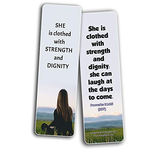 Bible Verses About Virtuous Woman (60 Pack) - Perfect Giveaways for Sunday School and Ministries Designed to Inspire Women