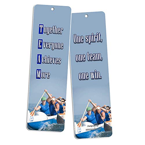 Sports Inspirational Quotes Cards Bookmark Set (60-Pack) - Teamwork Team Building Training Inspirational Quotes - Encouragement Gifts for Men Women Teens Kids Boys Girls Athletes