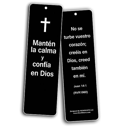 Spanish Favorite Bible Verses Bookmarks (60 Pack) - Bulk Collection & Gift with Inspirational, Motivational, Encouragement Messages