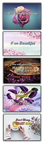 Daily Devotional Cards for Women NIV Version (30 cards x 2 sets) - Inspiring Quotes for Women