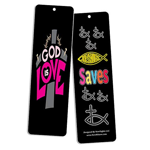 Awesome God Bookmarks for Kids (30-Pack) - Scriptures VBS Sunday School Church Memory Verse Sunday School Rewards - Christian Stocking Stuffers Birthday Party Gifts Assorted Bulk Pack