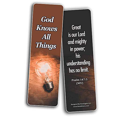 Sovereignty of God Bible Scriptures Bookmarks (60 Pack) - Perfect Giveaways for Sunday School and Ministries
