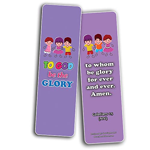 Amazing Grace Bible Bookmarks for Kids Boys Girls (60-Pack) - Easter Basket Stuffers Sunday School Children Ministries VBS Vacation Bible School