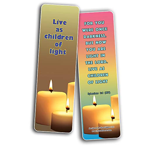 Light of the world Memory Verses Bookmarks
