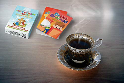 Christian Learning Cards - Bible Memory Verses Flash Cards (2-Deck)