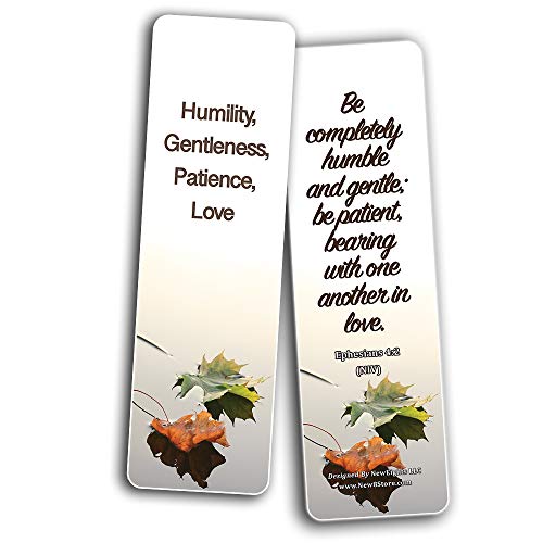Bible Verses about Being Humble Bookmarks (60-Pack) - Perfect Giveaways for Sunday Schools and Ministries