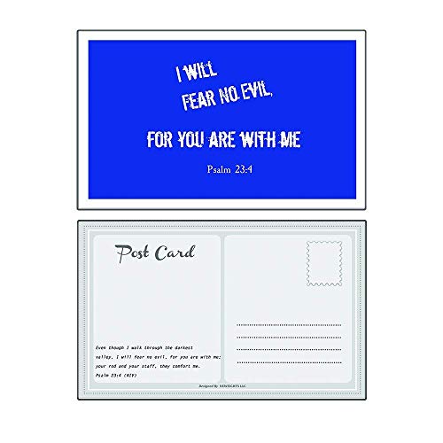 Christian Inspirational Postcards - Be Strong Bible Verse Theme (12-Pack) - Great Variety Postcards with Motivational Scriptures