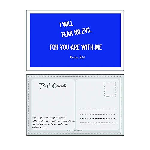 Christian Inspirational Postcards - Be Strong Bible Verse Theme (60-Pack) - Postcrossing Birthday Church Stocking Stuffers for Men Women Teens Kids