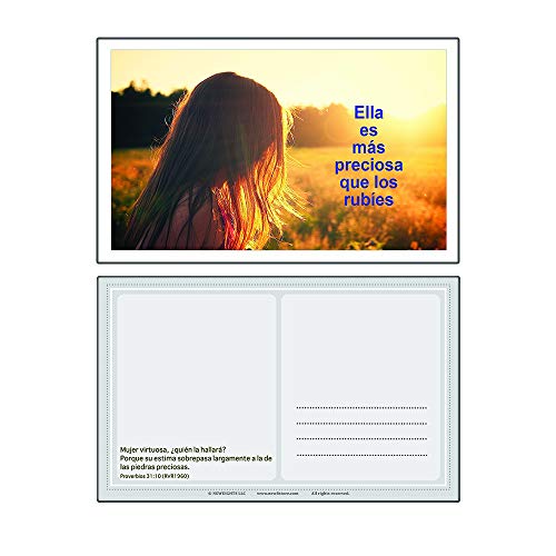 Spanish Bible Verses About Virtuous Woman Postcards (60-Pack)