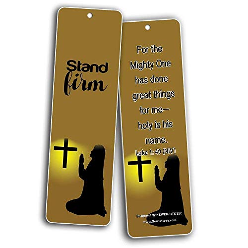 Religious Bookmarks for Women (12-Pack Series 2) - Bible Verses Encouragement in Christian Faith Living - Great Gifts for Women Moms Daughters Christmas Thanksgiving Stuffers - Philippians 4:13