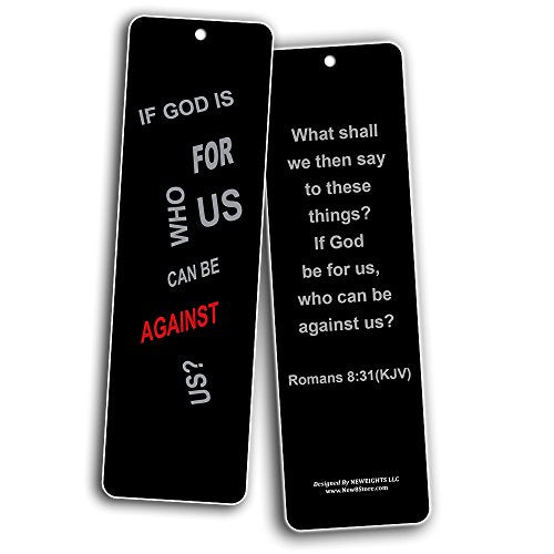 NewEights Christian KJV Bookmarks - Be Strong (30-Pack) - Coronavirus Protection Bible Promises - Stay Home Stay Safe - Keep Calm Trust God - Christian Encouragement Gifts for Men Women
