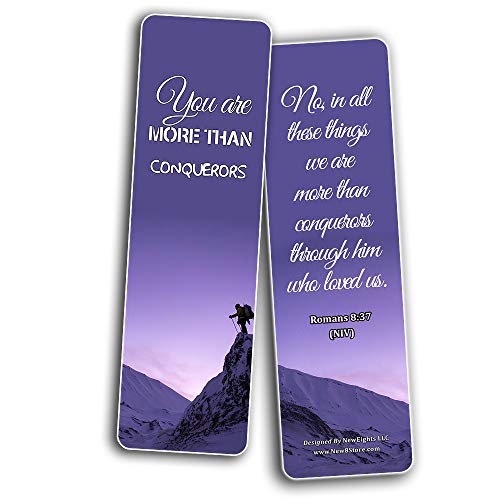 Devotional Bible Verses for Men Bookmarks (30 Pack) - Handy Life Changing Bible Texts and Quotes That Are Very Uplifting Perfect for Daily Devotional for Men