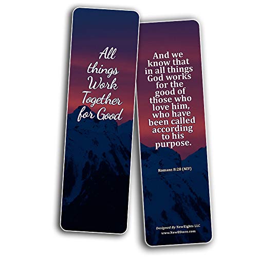 Bible Verses Bookmarks For Those Dealing With Disappointment (60 Pack) - Perfect Giftaway for Sunday School and Ministries