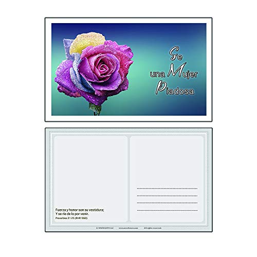 Spanish Devotional Bible Verses for Women Postcards (60-Pack)