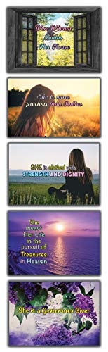 Daily Devotional Cards for Women NIV Version (30 cards x 2 sets) - Inspiring Quotes for Women