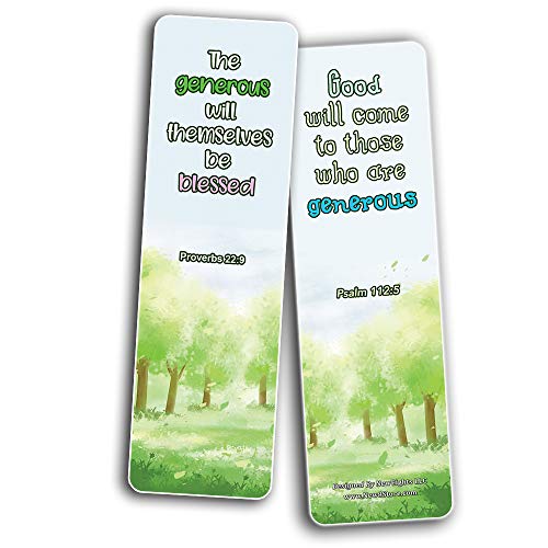 Bible Bookmarks for kids - Character Building Series 2 (30 Pack) - Well Designed for Kids with Easy To Memorize Bible Verses - VBS Sunday School Easter Baptism Thanksgiving Christmas Rewards
