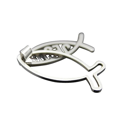 NewEights Jesus Fish Pendant Ball Bead Chain