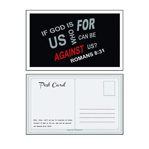 Christian Inspirational Postcards - Be Strong Bible Verse Theme (60-Pack) - Postcrossing Birthday Church Stocking Stuffers for Men Women Teens Kids