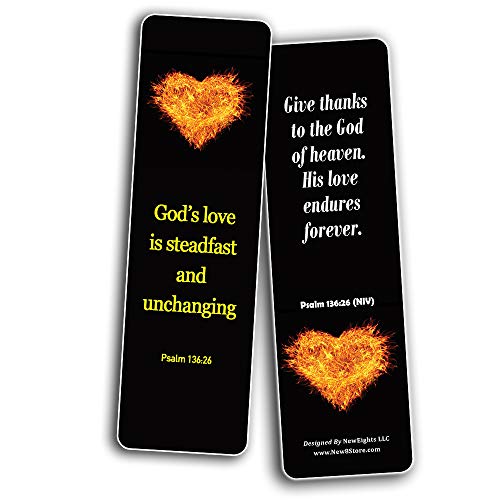 Christian Love You 3000 Bookmarks Cards (60 Pack) - Stocking Stuffers for Sunday School Cell Group VBS Bible Study Teacher Student Classroom Rewards Incentives Church Supplies Hospital Ministry