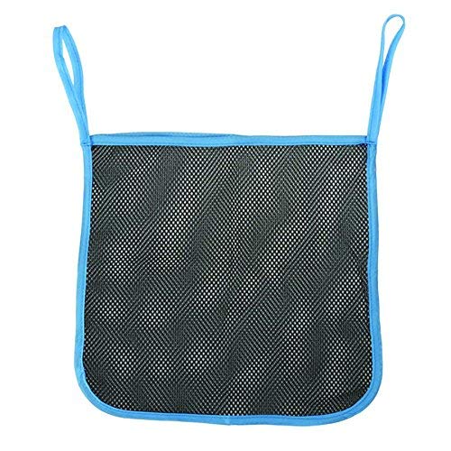 Charis Kid Mesh Stroller Bag - Stroller Attachable Organizer Carrying Bag - Umbrella Baby Stroller Accessories (Black with Blue Edge (2 Pack))