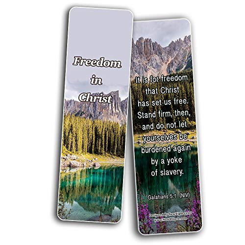 Stand For What Is Right Memory Verses Bookmarks (60-Pack) - (60 Pack) - Perfect Giftaway for Sunday School and Ministries