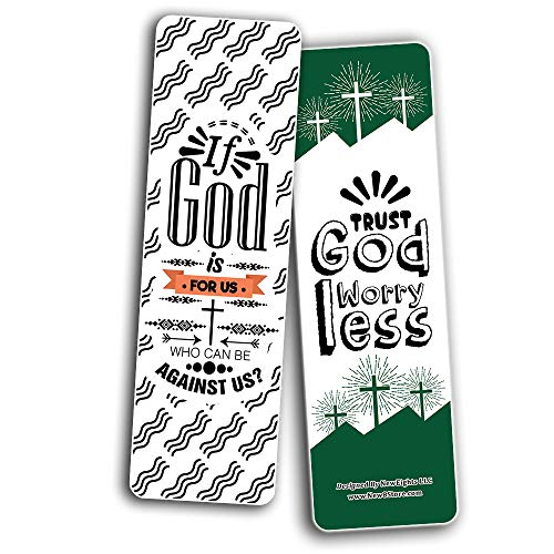 Inspirational Encouragement Christian Quotes Bookmarks Series 3 (60-Pack) - Church Memory Verse Sunday School Rewards - Christian Stocking Stuffers Birthday Party Favors Assorted Bulk Pack