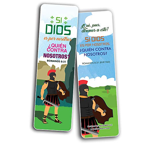 Spanish Armadura de Dios Armor of God Bookmarks (30-Pack) - Stocking Stuffers for Men & Women - Bible Study Church Supplies Teacher Classroom Incentives Gift