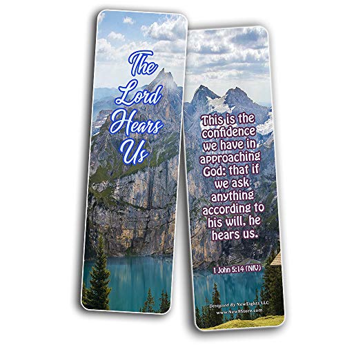 Scriptures Bookmarks - Bible Verses about Trusting God (60 Pack) - Perfect Gift away for Sunday School and Ministries - Stocking Stuffers Adoration Devotional Bible Study - Church Ministry Supplies
