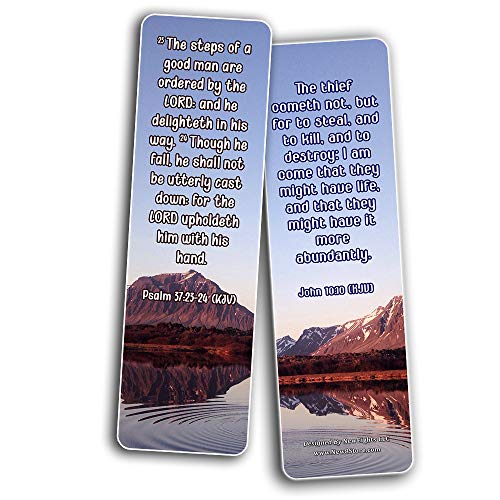 KJV Encouraging Scriptures for Those Overcoming Depression Bookmarks (60-Pack)