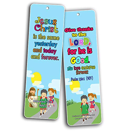 Ten Commandments Memory Verses Bookmarks For Kids (60-Pack) - Fun Way for Kids to Learn the Scriptures